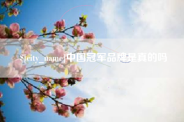 青州中国冠军品牌是真的吗