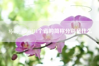青州34个省的简称分别是什么