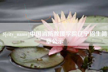 青州中国消防救援学院辽宁招生简章公示