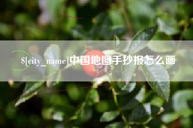 青州中国地图手抄报怎么画