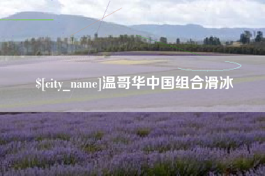 青州温哥华中国组合滑冰