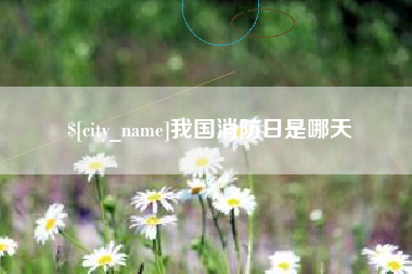 青州我国消防日是哪天