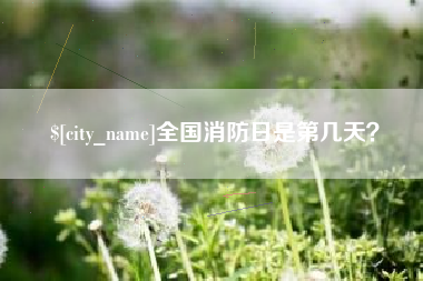 青州全国消防日是第几天？
