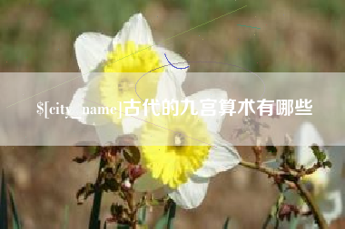 青州古代的九宫算术有哪些