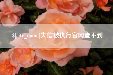 青州失信被执行官网查不到