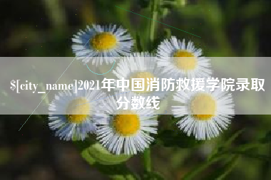 青州2021年中国消防救援学院录取分数线
