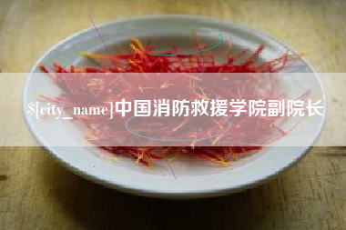 青州中国消防救援学院副院长