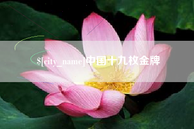 青州中国十九枚金牌