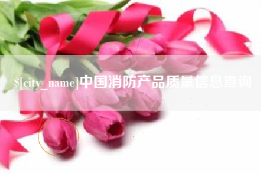 青州中国消防产品质量信息查询