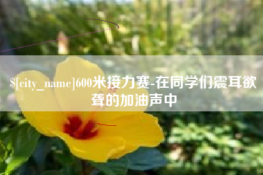 青州600米接力赛-在同学们震耳欲聋的加油声中