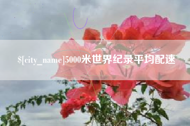 青州5000米世界纪录平均配速