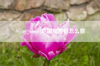 青州地图九宫格怎么数