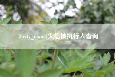 青州失信被执行人杳询