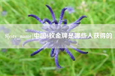 青州中国6枚金牌是哪些人获得的