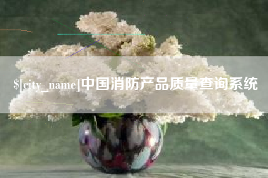 青州中国消防产品质量查询系统