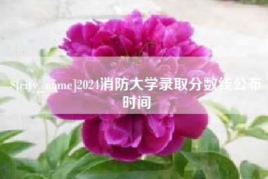 青州2024消防大学录取分数线公布时间