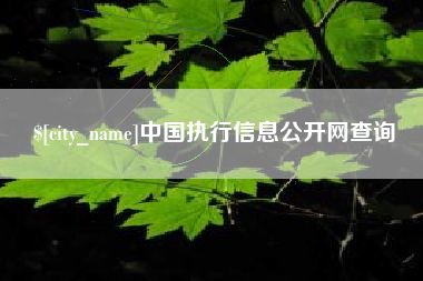 青州中国执行信息公开网查询