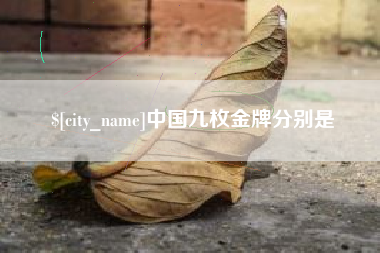青州中国九枚金牌分别是
