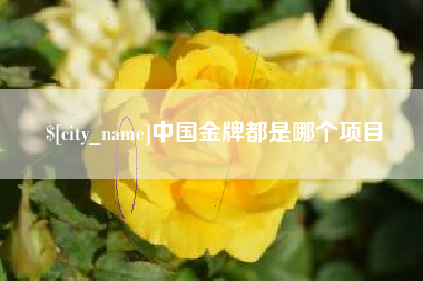 青州中国金牌都是哪个项目