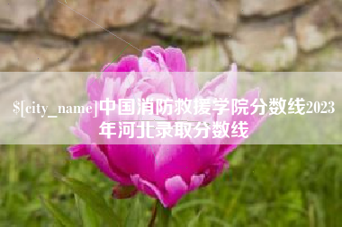 青州中国消防救援学院分数线2023年河北录取分数线