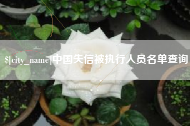 青州中国失信被执行人员名单查询