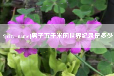 青州男子五千米的世界纪录是多少