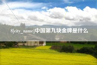 青州中国第九块金牌是什么
