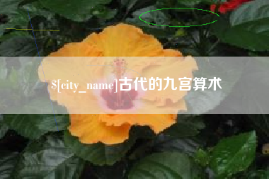 青州古代的九宫算术