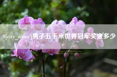 青州男子五千米世界冠军奖金多少