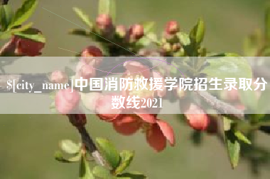 青州中国消防救援学院招生录取分数线2021