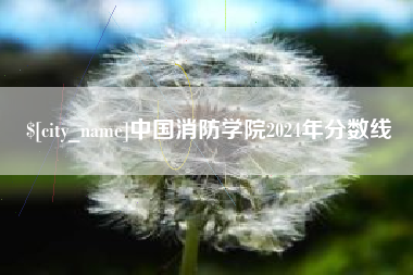 青州中国消防学院2024年分数线
