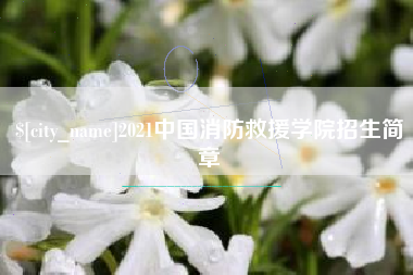 青州2021中国消防救援学院招生简章