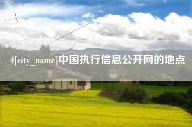 青州中国执行信息公开网的地点