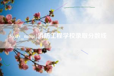 青州消防工程学校录取分数线