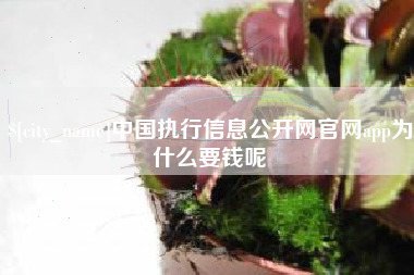 青州中国执行信息公开网官网app为什么要钱呢