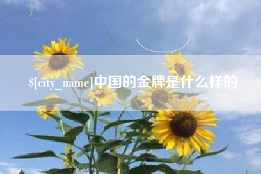 青州中国的金牌是什么样的