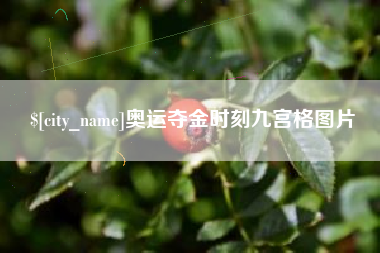 青州奥运夺金时刻九宫格图片